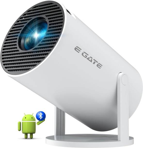 Egate i9 (8400 lm / 1 Speaker / Wireless / Remote Controller) Android Smart 720p Native with 1080p & 4K Support | Automatic & 4D Keystone with Netflix