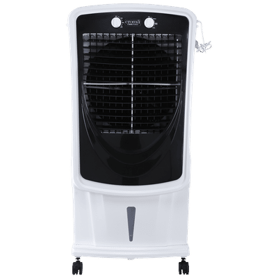 Croma 75 Litres Desert Air Cooler with Inverter Compatible (Evaporative Cooling Technology, White & Black)